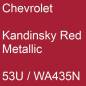 Preview: Chevrolet, Kandinsky Red Metallic, 53U / WA435N.